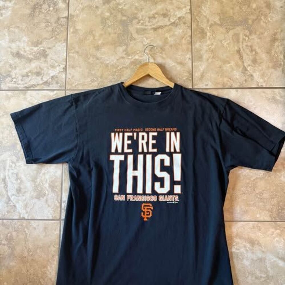 Vintage 2000s Gear For Sports San Francisco Giants "We're In This!" Tee XL